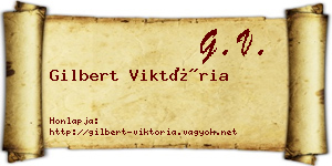 Gilbert Viktória névjegykártya